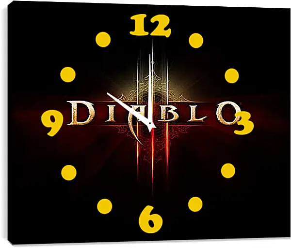Часы картина - Diablo III Часы картина - Diablo III