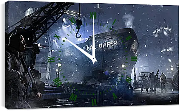 Часы картина - Batman: Arkham Origins Часы картина - Batman: Arkham Origins