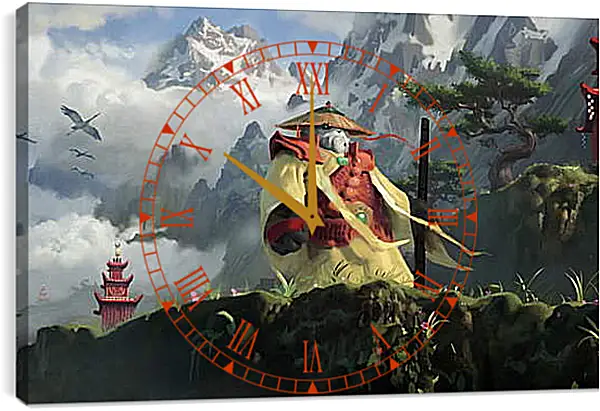 Часы картина - World Of Warcraft: Mists Of Pandaria Часы картина - World Of Warcraft: Mists Of Pandaria