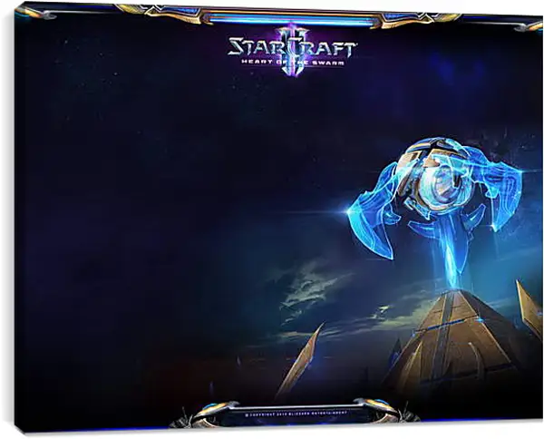 Постер на подрамнике - StarCraft II: Heart Of The Swarm Постер на подрамнике - StarCraft II: Heart Of The Swarm
