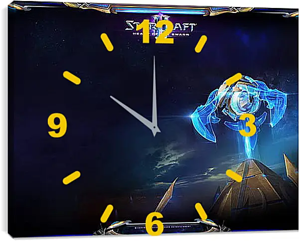 Часы картина - StarCraft II: Heart Of The Swarm Часы картина - StarCraft II: Heart Of The Swarm