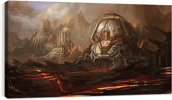 Постер на подрамнике - StarCraft II: Heart Of The Swarm Постер на подрамнике - StarCraft II: Heart Of The Swarm