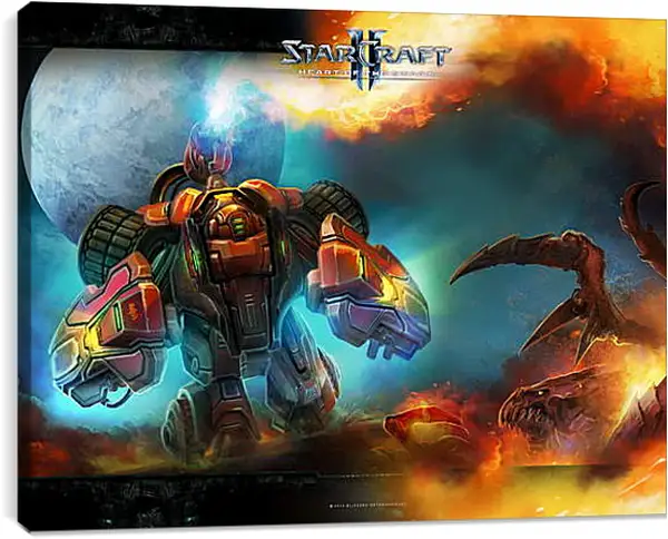 Постер на подрамнике - StarCraft II: Heart Of The Swarm Постер на подрамнике - StarCraft II: Heart Of The Swarm