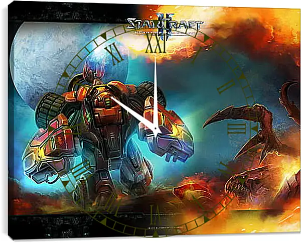 Часы картина - StarCraft II: Heart Of The Swarm Часы картина - StarCraft II: Heart Of The Swarm