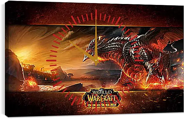 Часы картина - World Of Warcraft: Cataclysm Часы картина - World Of Warcraft: Cataclysm