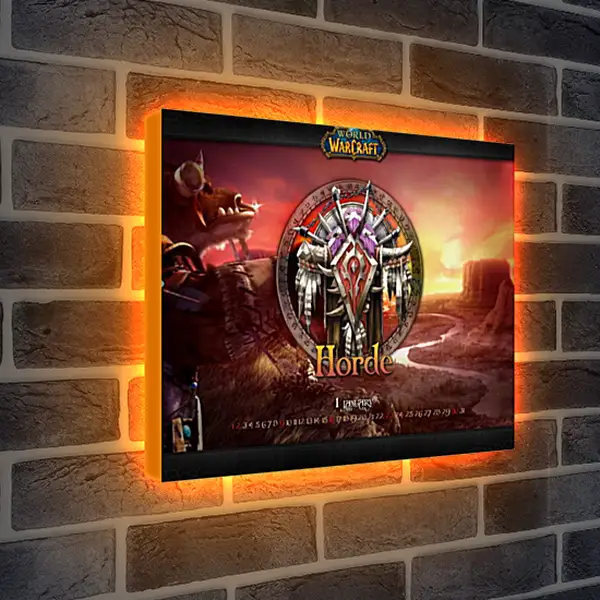 Лайтбокс световая панель - World Of Warcraft Лайтбокс световая панель - World Of Warcraft