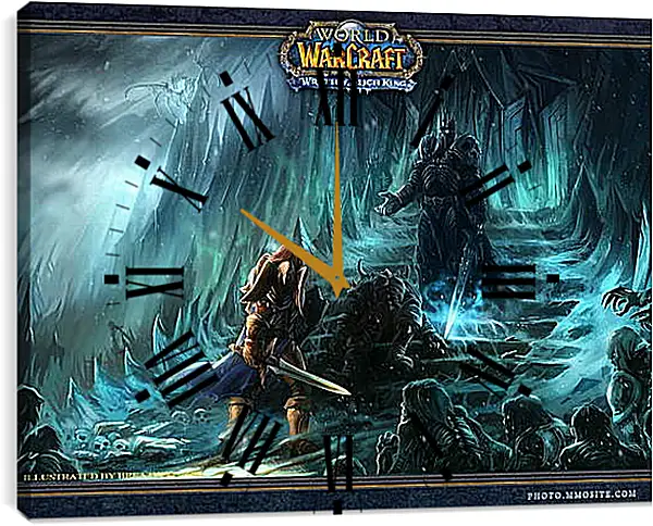 Часы картина - World Of Warcraft: Wrath Of The Lich King Часы картина - World Of Warcraft: Wrath Of The Lich King