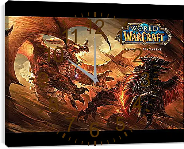 Часы картина - World Of Warcraft Часы картина - World Of Warcraft