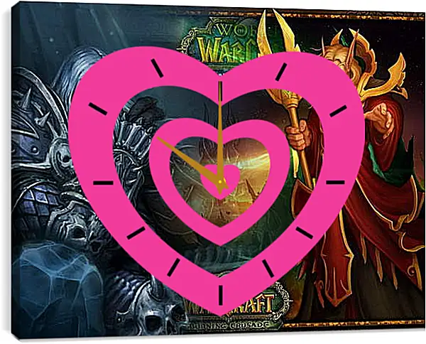 Часы картина - World Of Warcraft Часы картина - World Of Warcraft