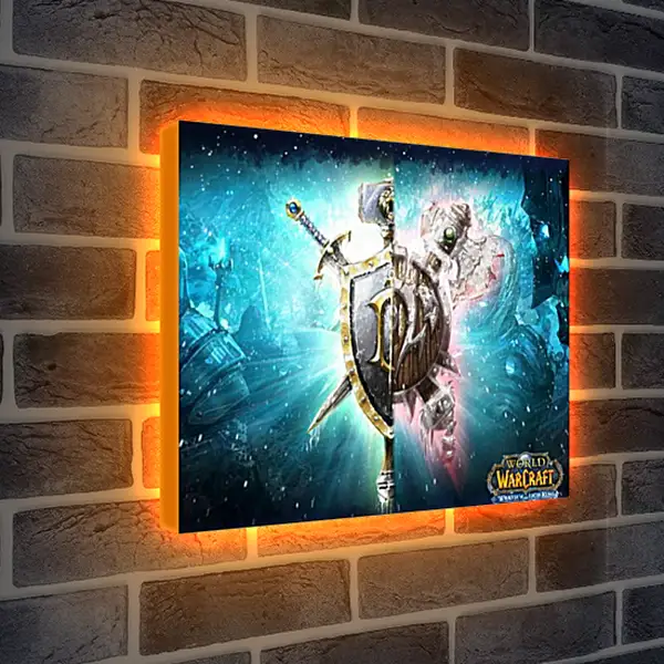 Лайтбокс световая панель - World Of Warcraft: Wrath Of The Lich King Лайтбокс световая панель - World Of Warcraft: Wrath Of The Lich King