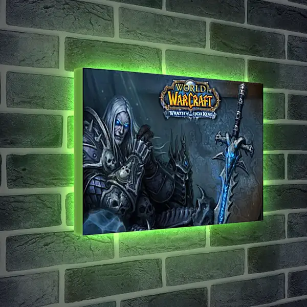 Лайтбокс световая панель - World Of Warcraft: Wrath Of The Lich King Лайтбокс световая панель - World Of Warcraft: Wrath Of The Lich King