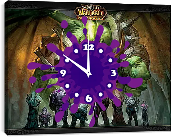 Часы картина - World Of Warcraft: Cataclysm Часы картина - World Of Warcraft: Cataclysm