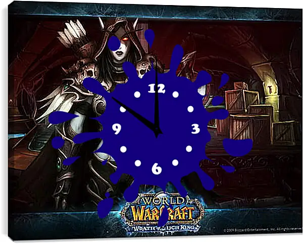 Часы картина - World Of Warcraft: Wrath Of The Lich King Часы картина - World Of Warcraft: Wrath Of The Lich King