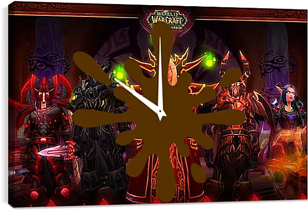 Часы картина - World Of Warcraft: The Burning Crusade Часы картина - World Of Warcraft: The Burning Crusade