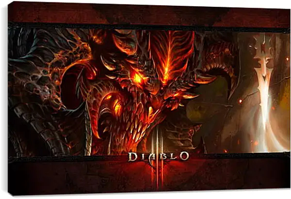 Постер на подрамнике - Diablo III Постер на подрамнике - Diablo III