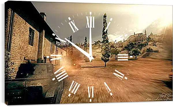 Часы картина - World Of Tanks Часы картина - World Of Tanks
