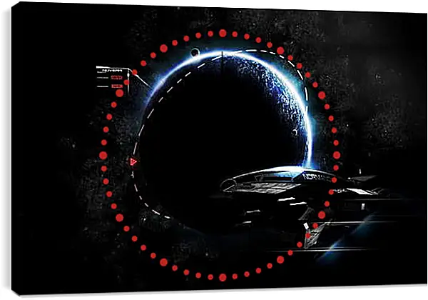 Часы картина - Mass Effect Часы картина - Mass Effect