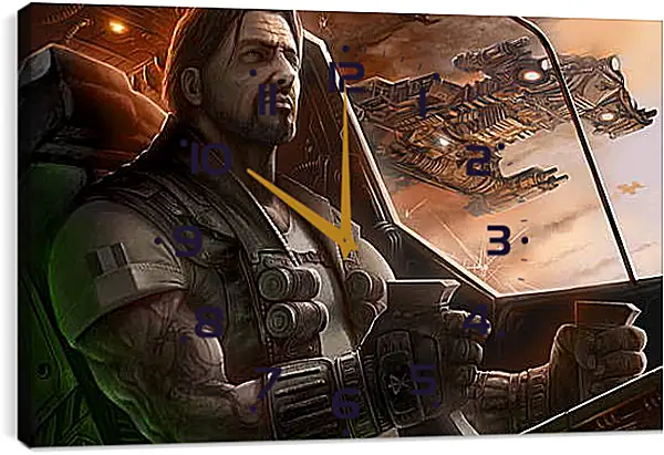 Часы картина - Starcraft Часы картина - Starcraft