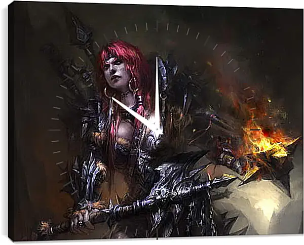 Часы картина - Diablo III Часы картина - Diablo III