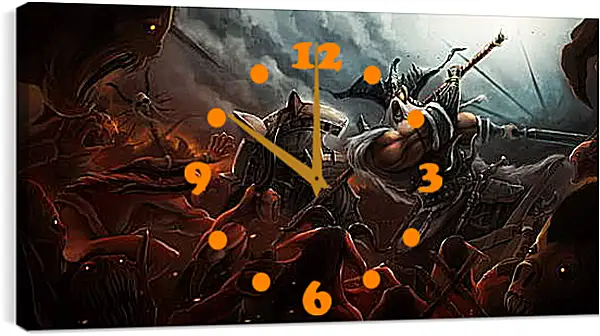 Часы картина - Diablo III Часы картина - Diablo III