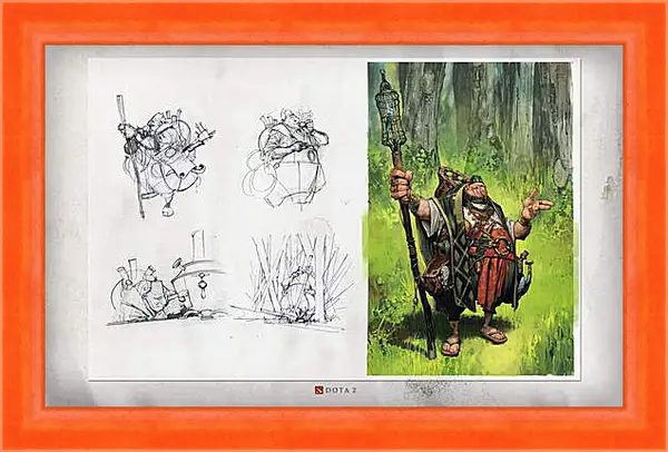 Картина в раме - DotA Картина в раме - DotA