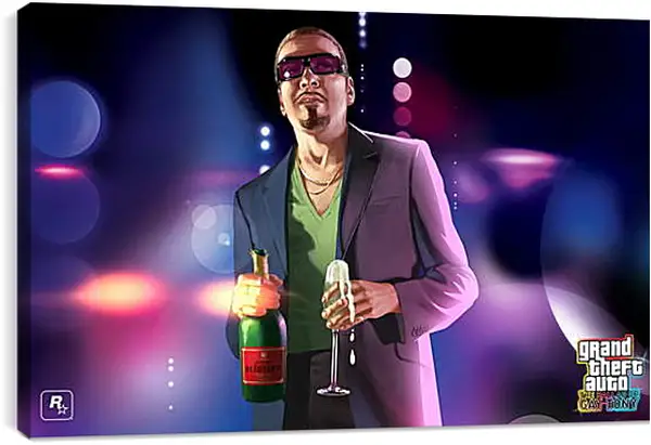 Постер на подрамнике - Grand Theft Auto: Ballad Of Gay Tony Постер на подрамнике - Grand Theft Auto: Ballad Of Gay Tony