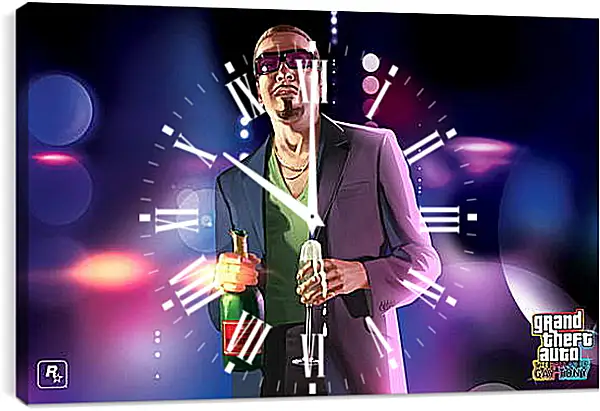 Часы картина - Grand Theft Auto: Ballad Of Gay Tony Часы картина - Grand Theft Auto: Ballad Of Gay Tony