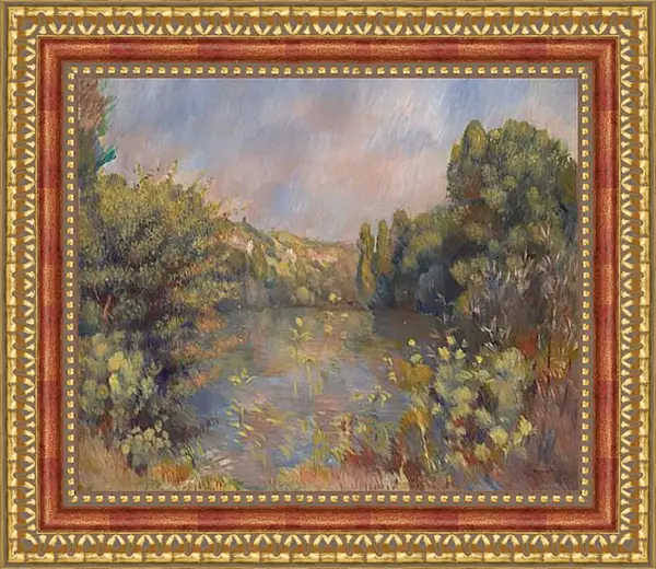 Картина в раме - Lakeside Landscape. Пьер Огюст Ренуар Картина в раме - Lakeside Landscape. Пьер Огюст Ренуар