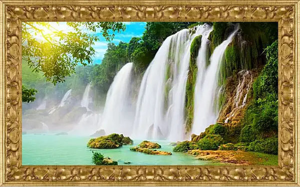 Картина в раме - Водопад Картина в раме - Водопад