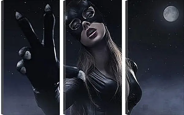 Модульная картина - Женщина кошка (Catwoman) Модульная картина - Женщина кошка (Catwoman)