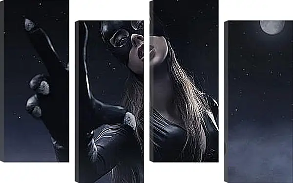 Модульная картина - Женщина кошка (Catwoman) Модульная картина - Женщина кошка (Catwoman)