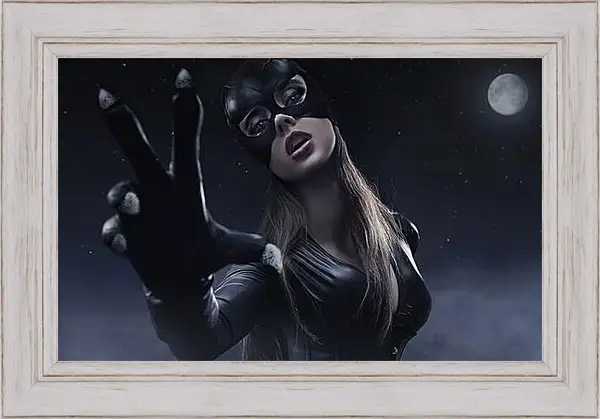 Картина в раме - Женщина кошка (Catwoman) Картина в раме - Женщина кошка (Catwoman)