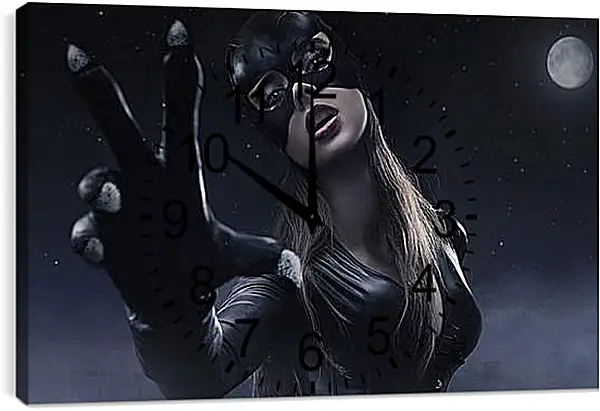 Часы картина - Женщина кошка (Catwoman) Часы картина - Женщина кошка (Catwoman)