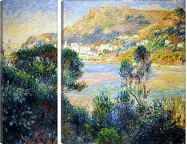 Модульная картина - View From Cap Martin of Monte Carlo. Пьер Огюст Ренуар Модульная картина - View From Cap Martin of Monte Carlo. Пьер Огюст Ренуар