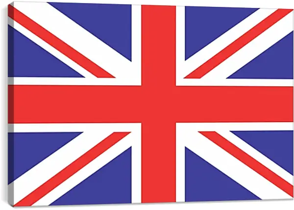 Постер на подрамнике - Флаг Британии Постер на подрамнике - Флаг Британии