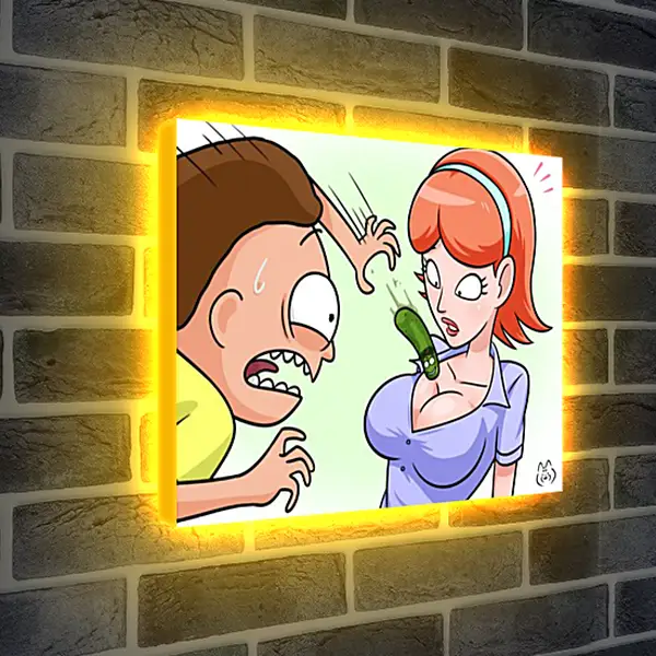Лайтбокс световая панель - Jessica Персонажи Rick and Morty Лайтбокс световая панель - Jessica Персонажи Rick and Morty