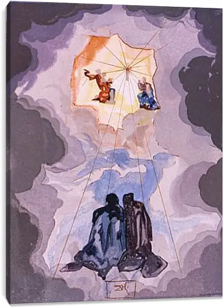 Постер на подрамнике - Dante in Ecstasy. Сальвадор Дали Постер на подрамнике - Dante in Ecstasy. Сальвадор Дали