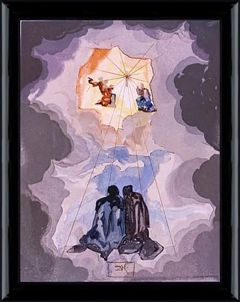 Картина в раме - Dante in Ecstasy. Сальвадор Дали Картина в раме - Dante in Ecstasy. Сальвадор Дали