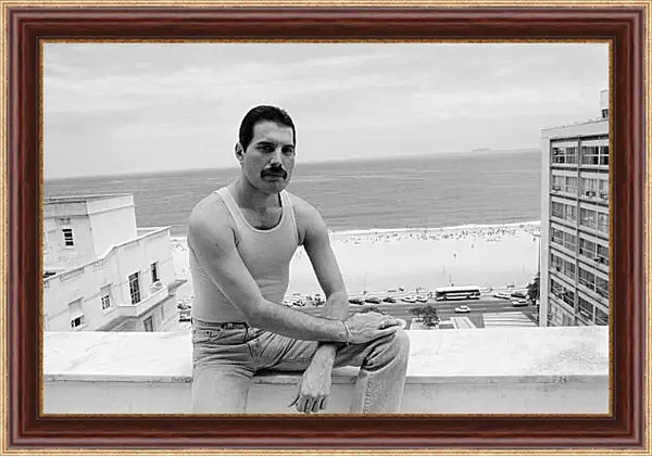 Картина в раме - Freddie Mercury Rio de Janeiro 1985 Картина в раме - Freddie Mercury Rio de Janeiro 1985