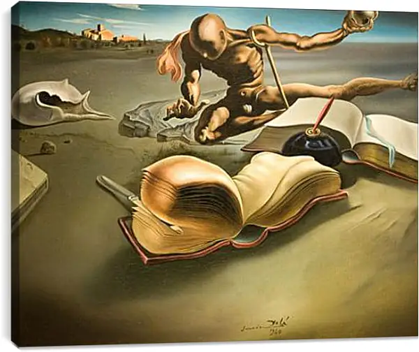 Постер на подрамнике - Book Tranforming Itself Into a Book. (Книга, превращающаяся в книгу) Сальвадор Дали Постер на подрамнике - Book Tranforming Itself Into a Book. (Книга, превращающаяся в книгу) Сальвадор Дали