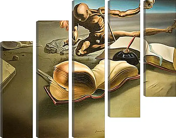 Модульная картина - Book Tranforming Itself Into a Book. (Книга, превращающаяся в книгу) Сальвадор Дали Модульная картина - Book Tranforming Itself Into a Book. (Книга, превращающаяся в книгу) Сальвадор Дали