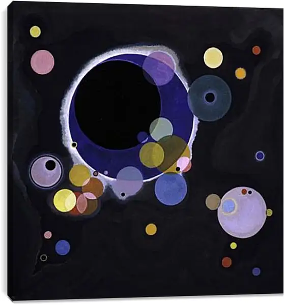 Постер на подрамнике - Several Circles. Кандинский Василий Постер на подрамнике - Several Circles. Кандинский Василий