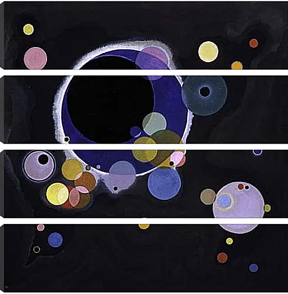 Модульная картина - Several Circles. Кандинский Василий Модульная картина - Several Circles. Кандинский Василий