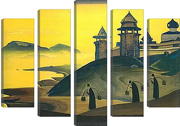 Модульная картина - И мы трудимся. Рерих Николай Модульная картина - И мы трудимся. Рерих Николай