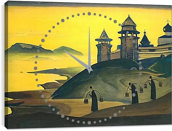 Часы картина - И мы трудимся Часы картина - И мы трудимся