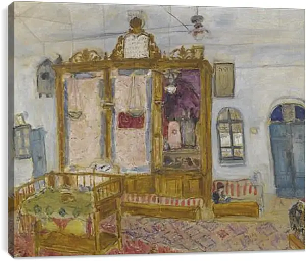 Постер на подрамнике - INTERIOR OF THE YEMENITE HAGORAL SYNAGOGUE, JERUSALEM. Марк Шагал Постер на подрамнике - INTERIOR OF THE YEMENITE HAGORAL SYNAGOGUE, JERUSALEM. Марк Шагал