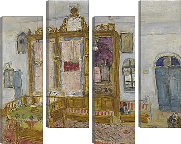 Модульная картина - INTERIOR OF THE YEMENITE HAGORAL SYNAGOGUE, JERUSALEM. Марк Шагал Модульная картина - INTERIOR OF THE YEMENITE HAGORAL SYNAGOGUE, JERUSALEM. Марк Шагал