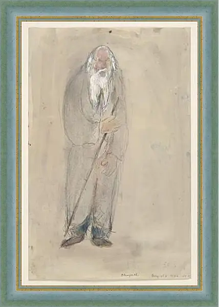 Картина в раме - A Very Old Man, costume design for Aleko Картина в раме - A Very Old Man, costume design for Aleko
