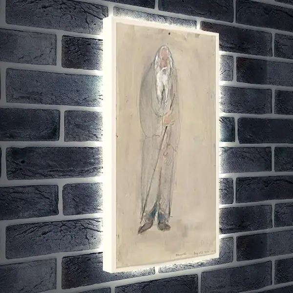 Лайтбокс световая панель - A Very Old Man, costume design for Aleko. Марк Шагал Лайтбокс световая панель - A Very Old Man, costume design for Aleko. Марк Шагал