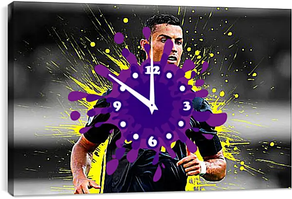 Часы картина - Криштиану Роналду (Cristiano Ronaldo) Часы картина - Криштиану Роналду (Cristiano Ronaldo)